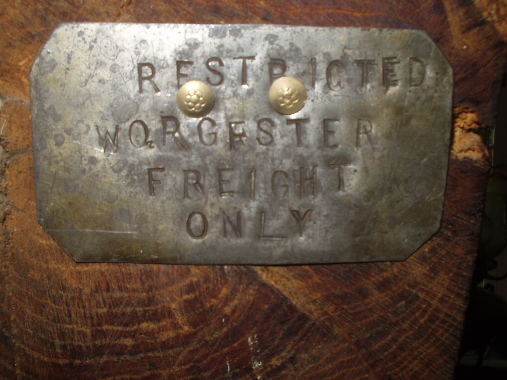 Plate in cab of No.7034